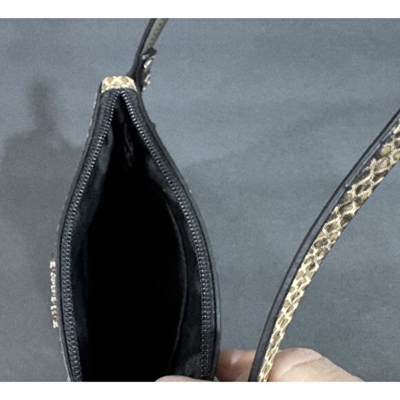 Coach Wallet Embossed Brown Python Snakeskin Medium Wristlet - Picture 11 of 11